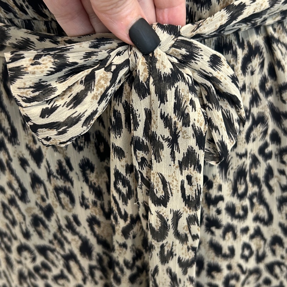 AA Studio Sleeveless Cowl Neck Animal Print Dress |Size 6 - Picture 6 of 9